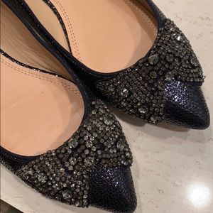 TORY BURCH LEATHER FLATS VANESSA FLATS SIZE 10